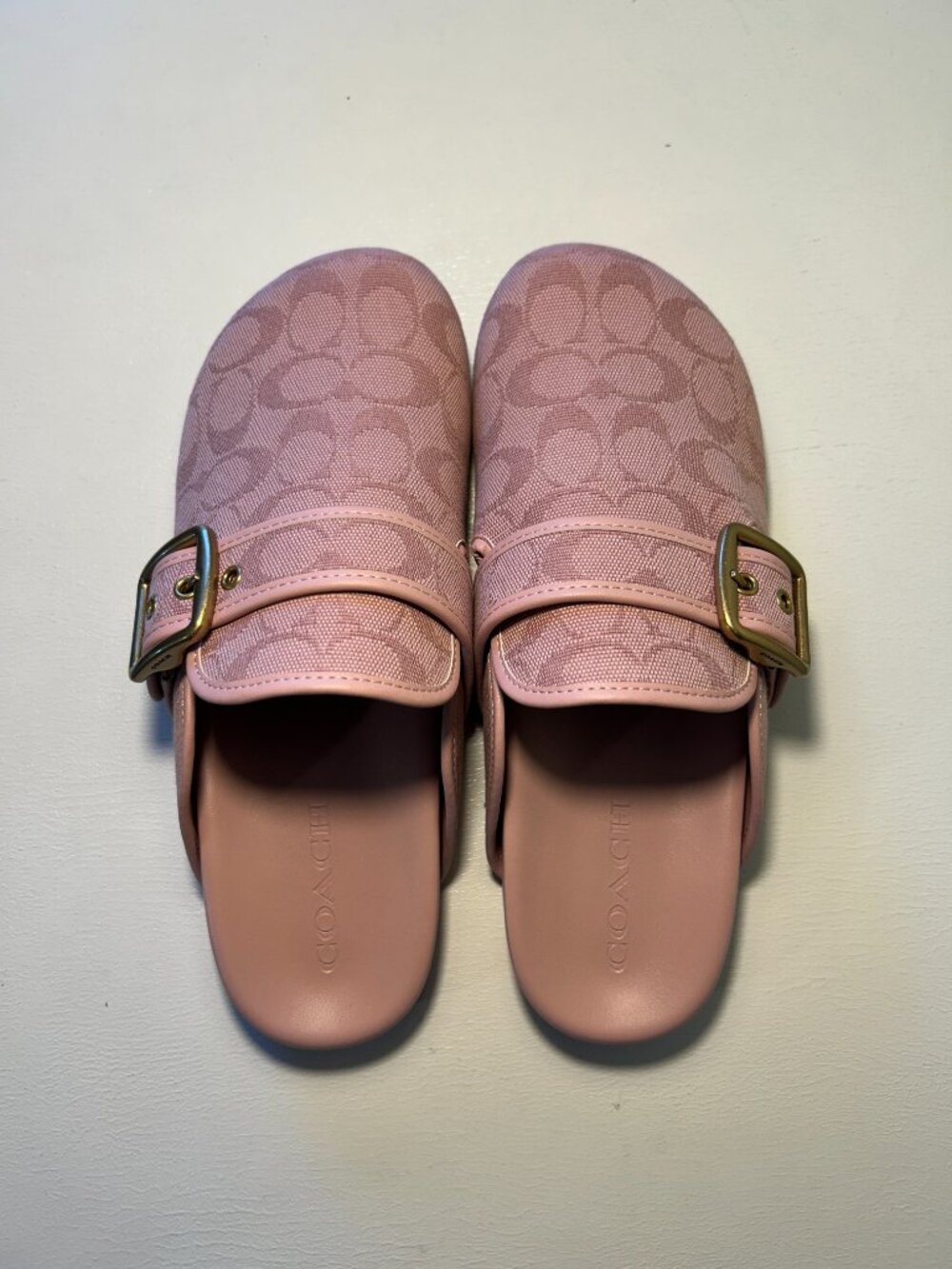 Coach Women's Archival Buckle Clog In Signature Jacquard Canvas - Picture 10 of 15